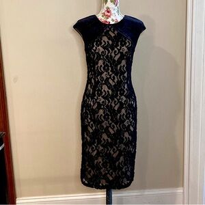 Cato black and beige dress